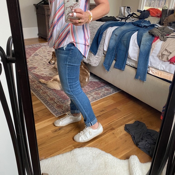 Beautiful stripe summer top. Medium - Picture 3 of 4